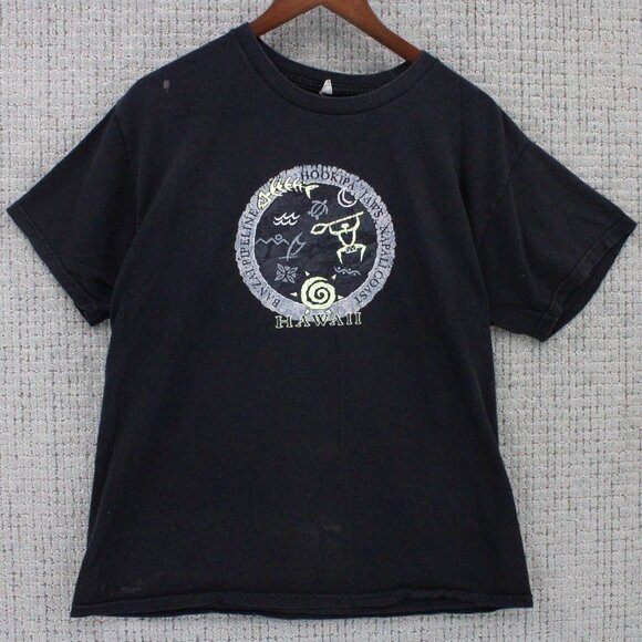 Vintage Alstyle Shirt Mens Large L Black Hookipa Jaws Hawaii Graphic Y2K Rare - Picture 1 of 10